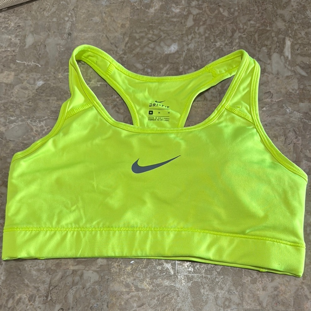 Nike Women's Neon Green Sports Bra